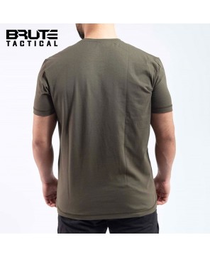 Tactical Outdoor Graphic T-Shirt - Khaki