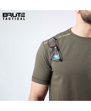 Tactical Outdoor Graphic T-Shirt - Khaki