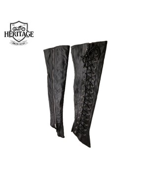 Premium Ladies Thigh High Leggings - Soft Lambskin Leather