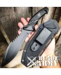 Black Tactical Survival Military Army Knife