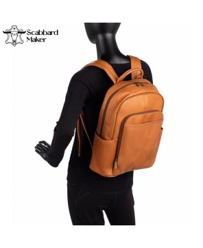 The Gallatin Genuine Leather Backpack.