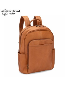 The Gallatin Genuine Leather Backpack.