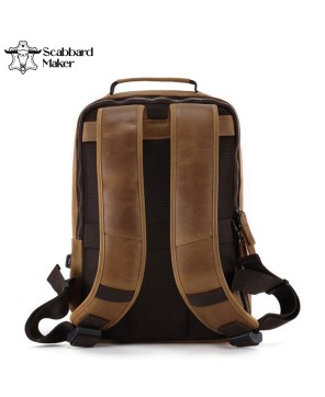 The Square Genuine Leather Backpack.