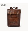 Men's Leather Work Backpack: Crafted by Leather Sew