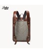 Men's Leather Work Backpack: Crafted by Leather Sew