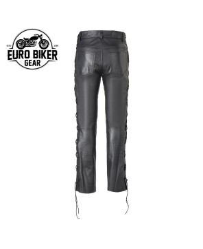 Euro Biker Gear Highway Fashion Leather Pant