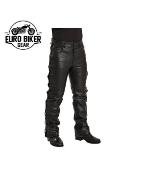 Euro Biker Gear Highway Fashion Leather Pant