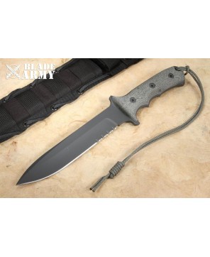 Blade Army Green Beret Tactical Survival Fixed Blade Knife