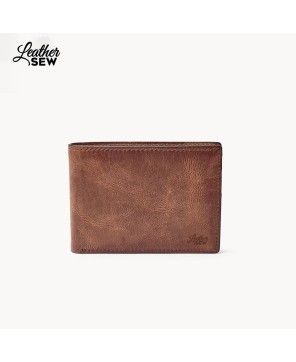 Front Pocket Bifold Leather Wallet by Leather Sew