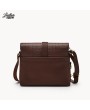 Dark Brown Leather Crossbody Bag by Leather Sew