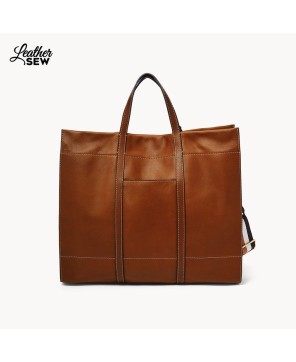 Large Tote Leather Bag by Leather Sew