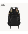 Classic Black Leather Backpack for Men - Stylish & Eco-Friendly