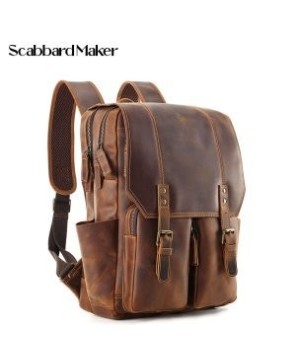 The Compact Genuine Leather Backpack.