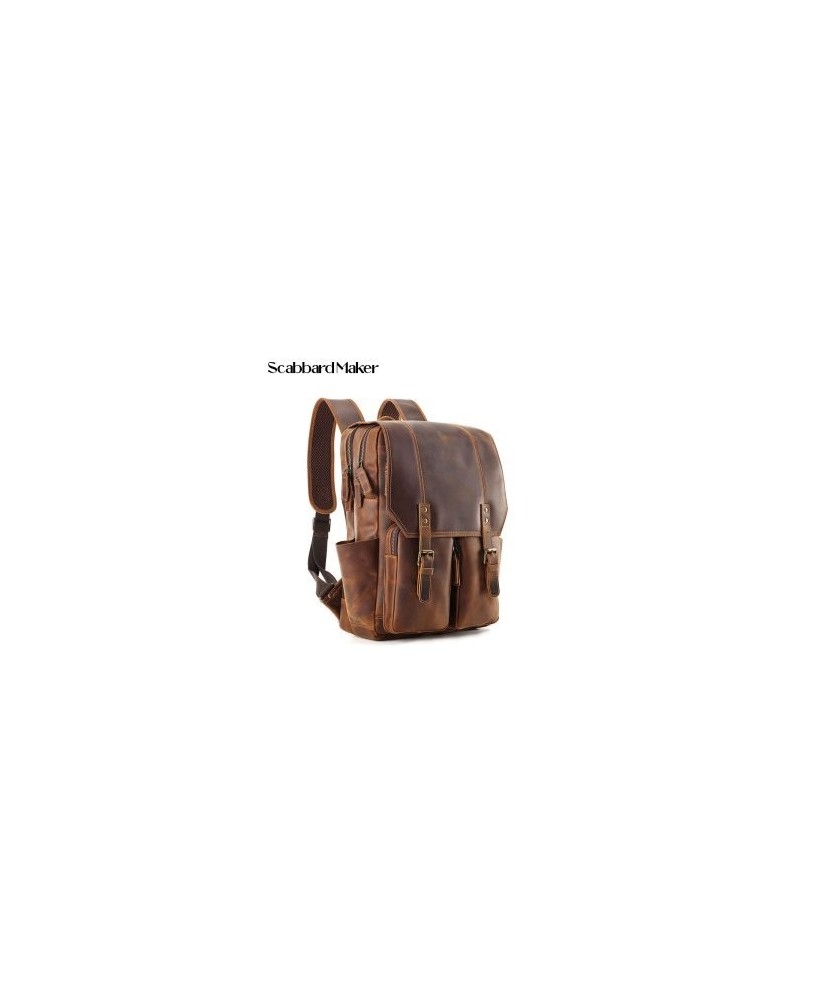 The Compact Genuine Leather Backpack.