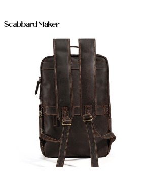 The College Genuine Leather Backpack.