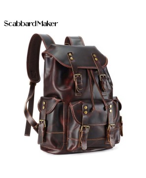 The Wax Genuine Leather Backpack.