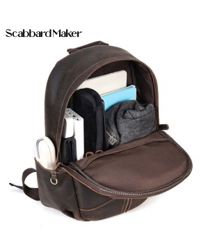 The Sector Genuine Leather Backpack.