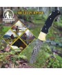 6.5 Inch Handmade Damascus Pocket knife for Men Folding Knife with back lock