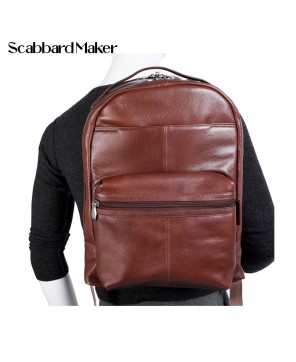 The Parker Genuine Leather Backpack.