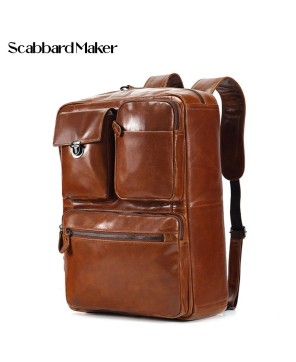 The Convertible Genuine Leather Backpack.