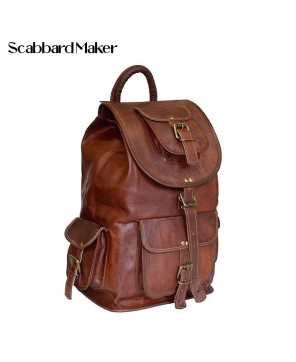 The Rucksack Genuine Leather Backpack.