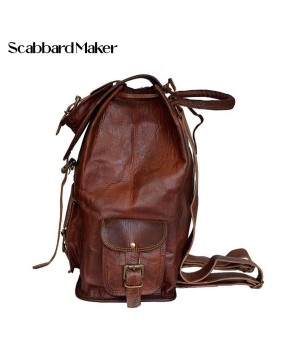 The Rucksack Genuine Leather Backpack.