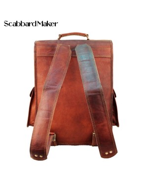 The Mahi Genuine Leather Backpack.