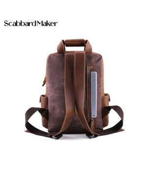 The Organizer Genuine Leather Backpack.