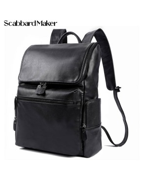 The Charcoal Genuine Leather Backpack.