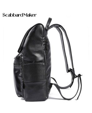 The Charcoal Genuine Leather Backpack.