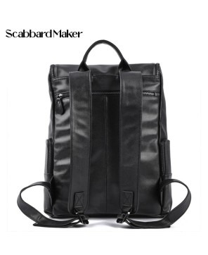 The Charcoal Genuine Leather Backpack.