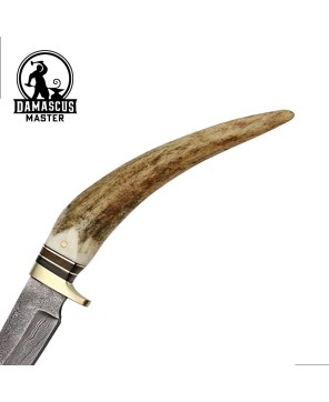 Custom Handmade Buck Spike Fixed Blade Knife