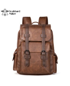 The Scuola Genuine Leather Backpack.