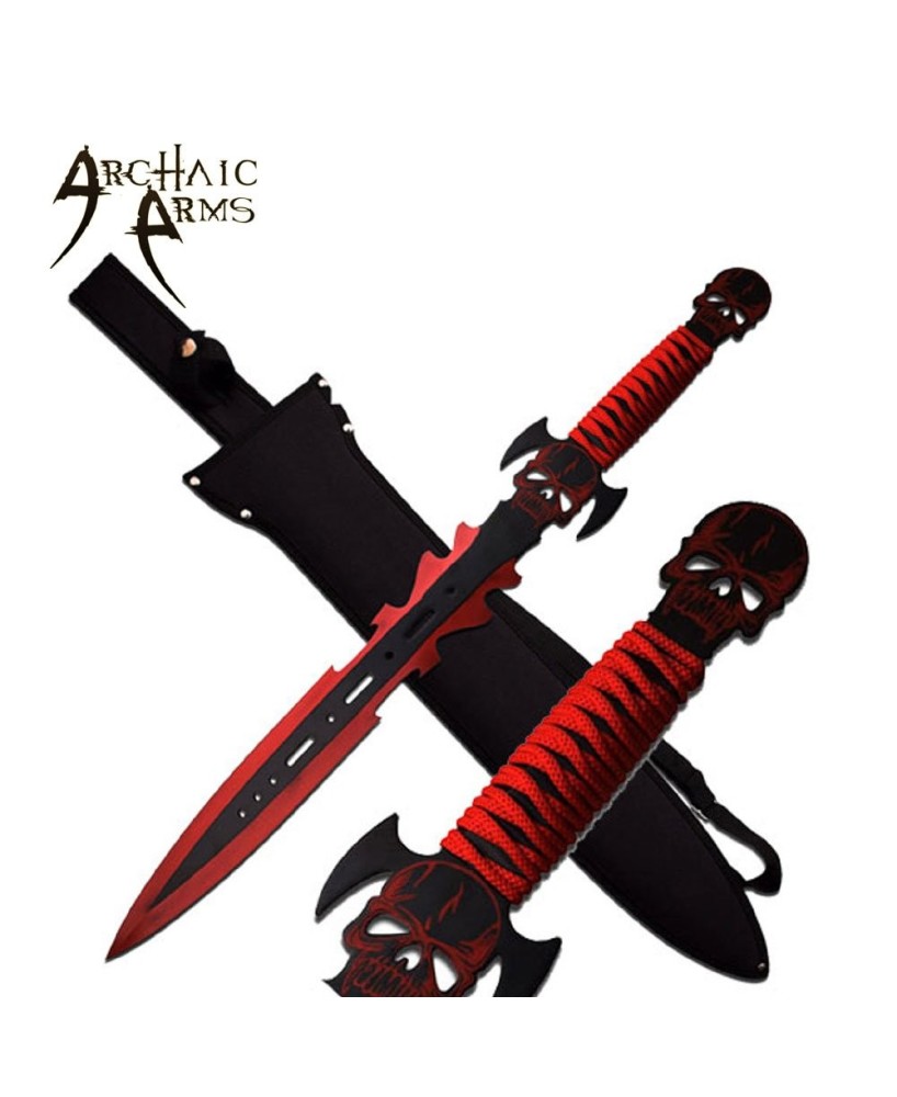 Archaic Arms Gladius Red Black Blade Fantasy Short Sword