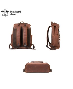 The Rucks Genuine Leather Backpack.