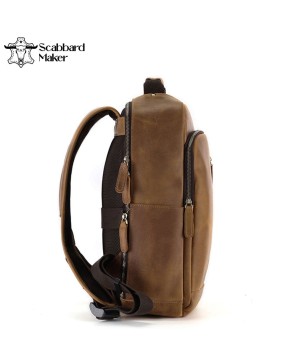 The Square Genuine Leather Backpack.