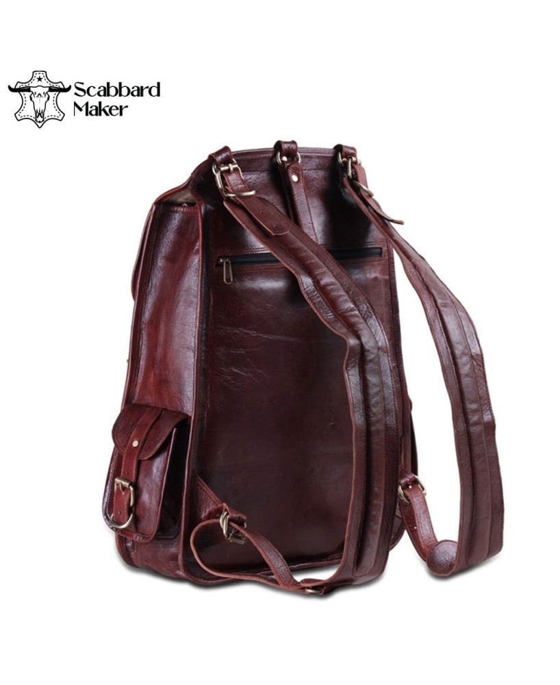 The Western Genuine Leather Backpack.