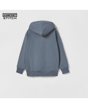 Spiderman Print Grey Hoodie