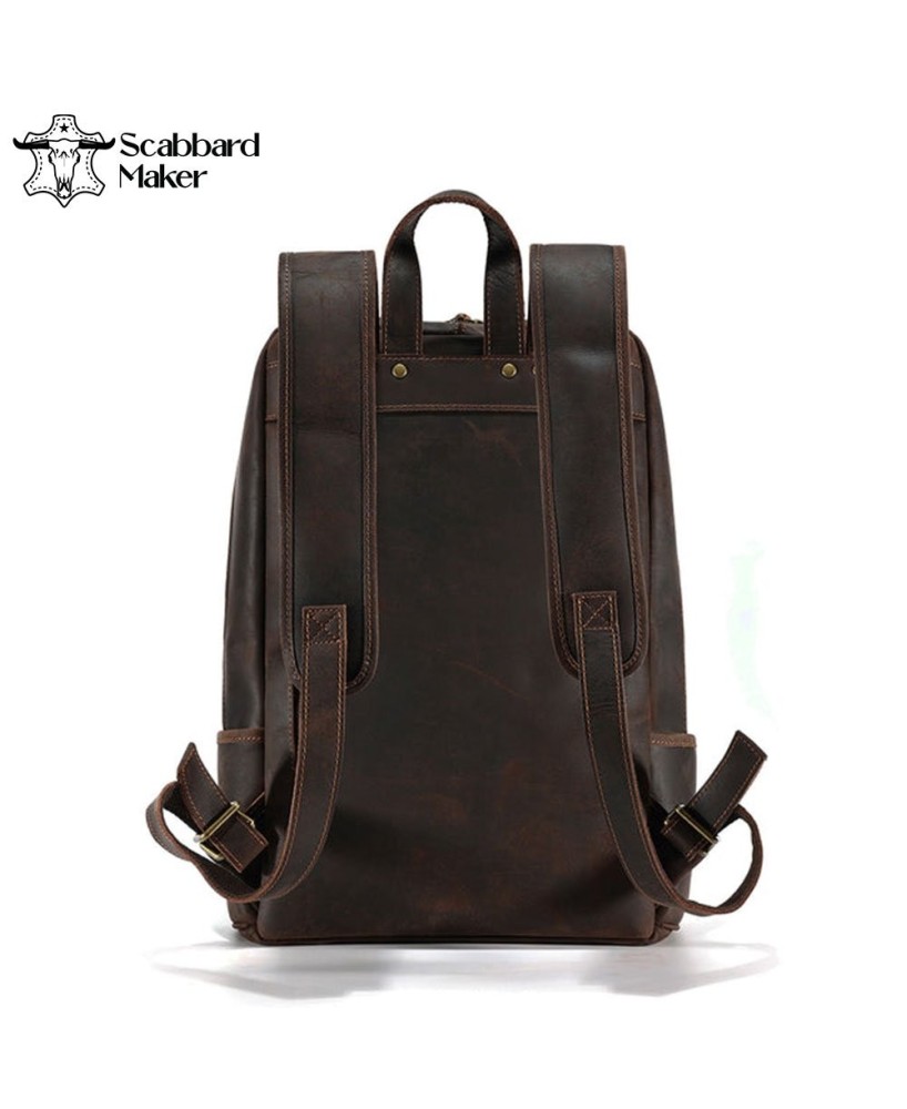 The Schooler Genuine Leather Backpack.