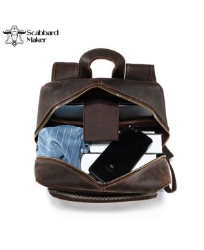 The Schooler Genuine Leather Backpack.