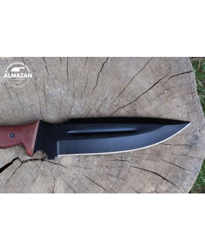 Hand Forged Carbon Steel Hunting Knife for Camping & Survival