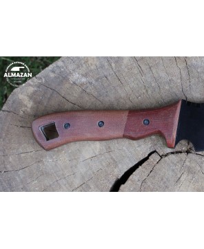 Hand Forged Carbon Steel Hunting Knife for Camping & Survival