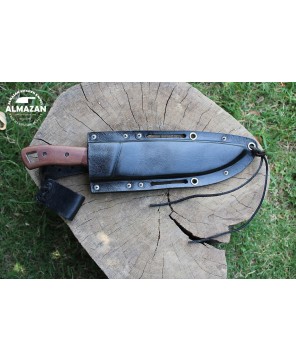 Hand Forged Carbon Steel Hunting Knife for Camping & Survival