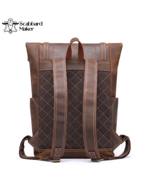 The Roller Genuine Leather Backpack.