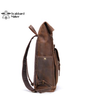 The Roller Genuine Leather Backpack.