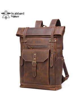 The Roller Genuine Leather Backpack.