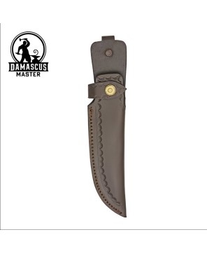 Skinner Fixed Blade Knife with Round Design Genuine Stag Handle