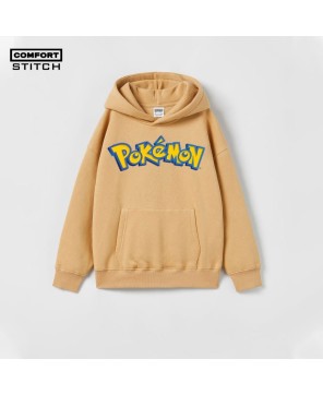 Pokémon Mustard Hoodie - Long Sleeve with Front Print