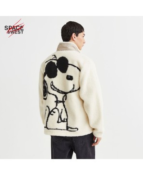 Snoopy Print Polar Jacket