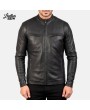 Black Sheepskin Leather Jacket